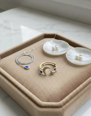 Moon & Star Protection Ring