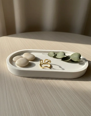 Sculpted Flow Gold-Tone Ring