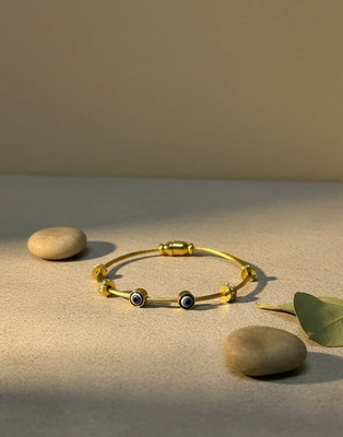 Gold-Toned Evil Eye Bracelet