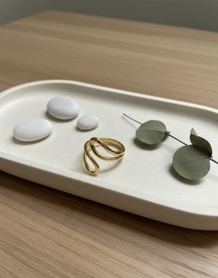 Serenity Curve Open Ring