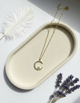 Celestial Crescent & Star Gold-Tone Necklace