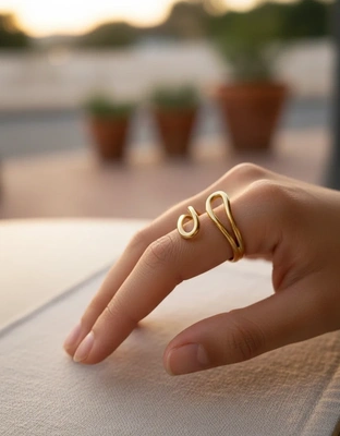 Serenity Curve Open Ring