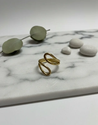 Serenity Curve Open Ring