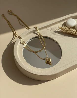 2-Layer Gold Snake Chain Necklace