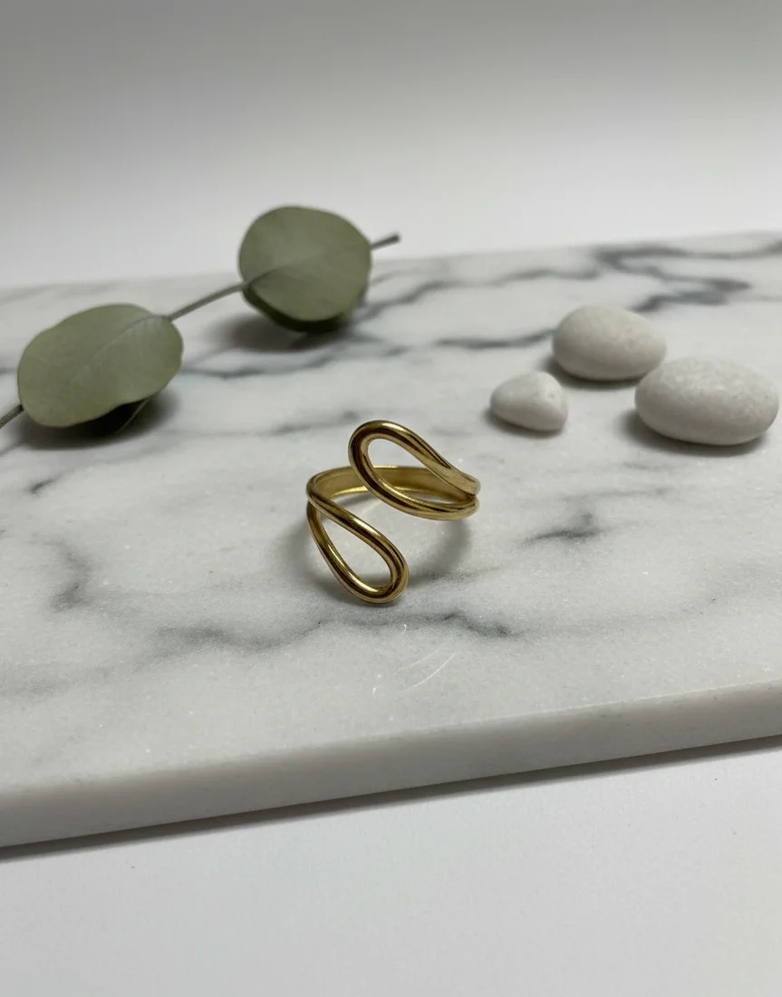 Serenity Curve Open Ring