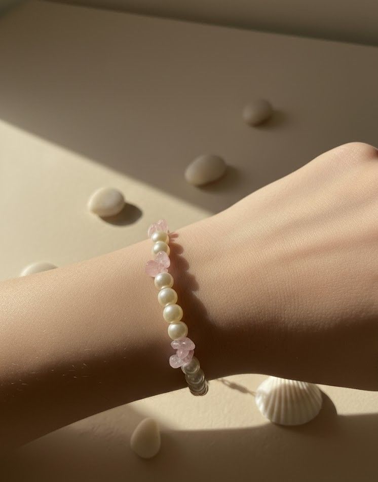 Blush Pearl Beaded Bracelet